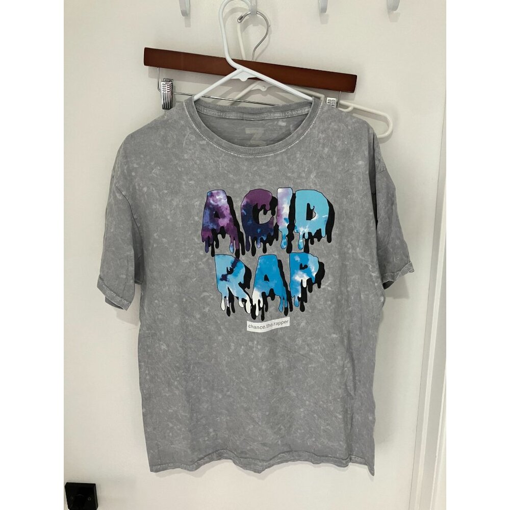 Chance The Rapper Acid Rap T-Shirt, Gray Marbled, Large, Officially Licensed